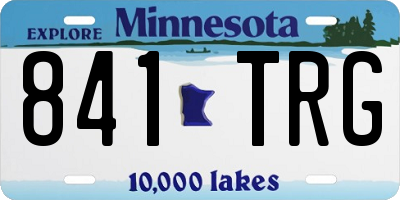 MN license plate 841TRG