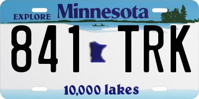 MN license plate 841TRK