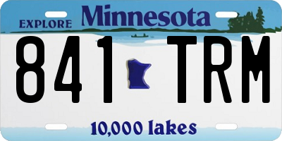 MN license plate 841TRM