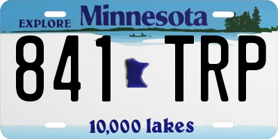 MN license plate 841TRP