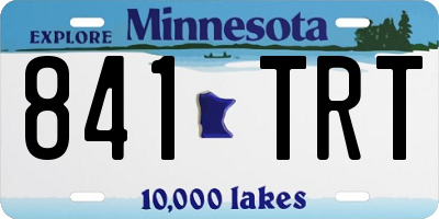 MN license plate 841TRT