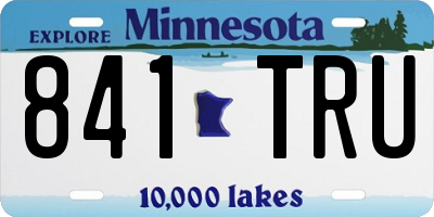 MN license plate 841TRU