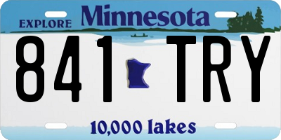 MN license plate 841TRY