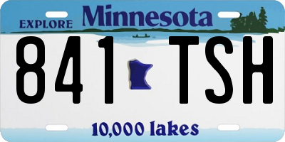 MN license plate 841TSH