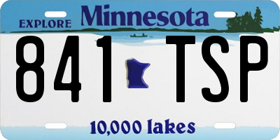 MN license plate 841TSP