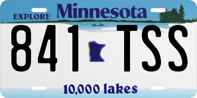 MN license plate 841TSS