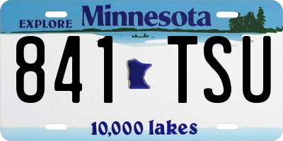 MN license plate 841TSU