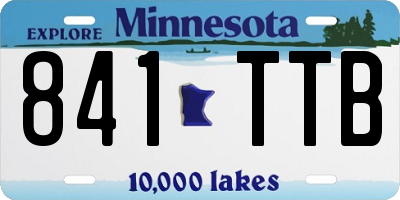 MN license plate 841TTB