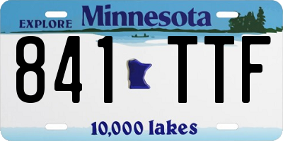 MN license plate 841TTF