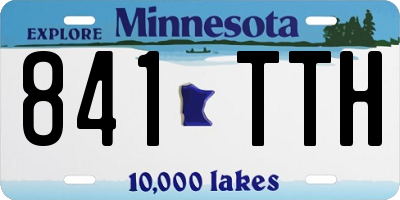MN license plate 841TTH