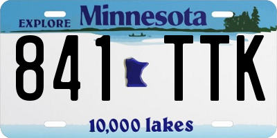 MN license plate 841TTK