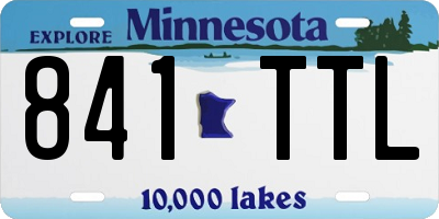 MN license plate 841TTL