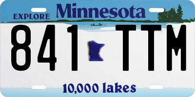 MN license plate 841TTM