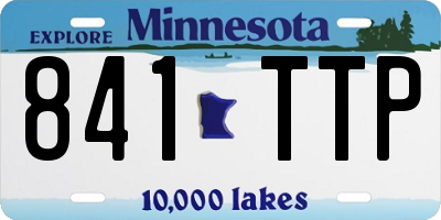 MN license plate 841TTP