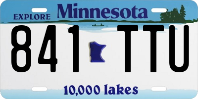 MN license plate 841TTU