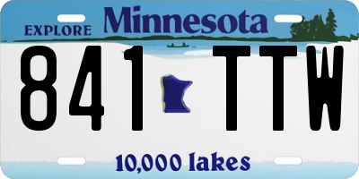MN license plate 841TTW