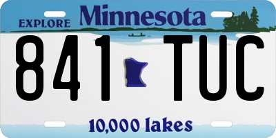 MN license plate 841TUC