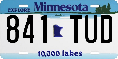 MN license plate 841TUD