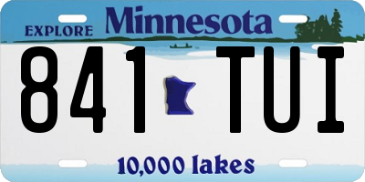 MN license plate 841TUI