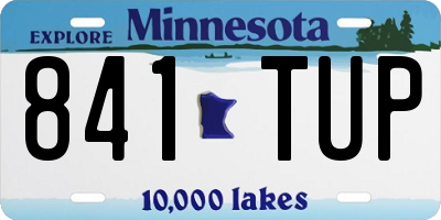 MN license plate 841TUP