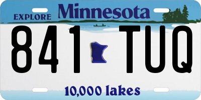 MN license plate 841TUQ