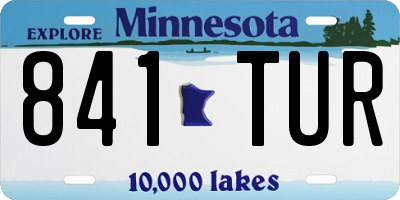 MN license plate 841TUR