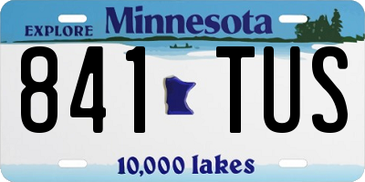 MN license plate 841TUS