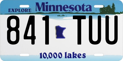 MN license plate 841TUU