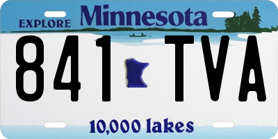 MN license plate 841TVA