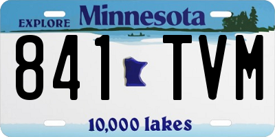 MN license plate 841TVM
