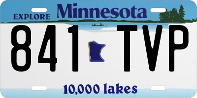 MN license plate 841TVP