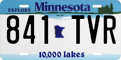 MN license plate 841TVR