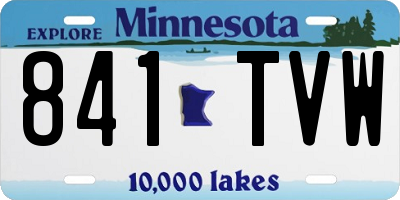 MN license plate 841TVW