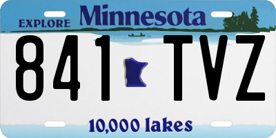 MN license plate 841TVZ