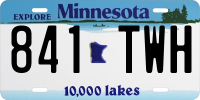MN license plate 841TWH