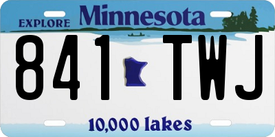 MN license plate 841TWJ