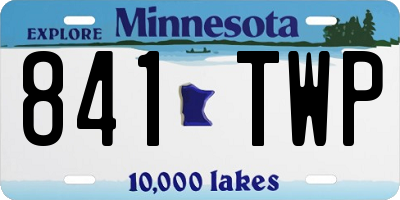 MN license plate 841TWP