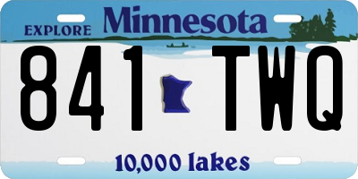 MN license plate 841TWQ