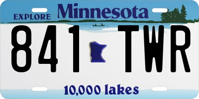 MN license plate 841TWR