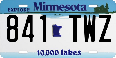 MN license plate 841TWZ