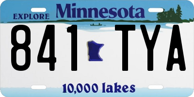 MN license plate 841TYA
