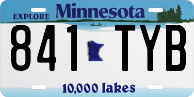 MN license plate 841TYB