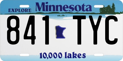 MN license plate 841TYC