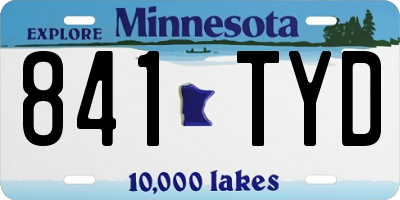 MN license plate 841TYD