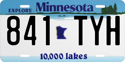 MN license plate 841TYH