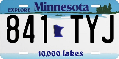 MN license plate 841TYJ