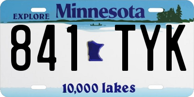 MN license plate 841TYK