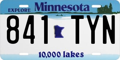 MN license plate 841TYN