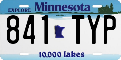 MN license plate 841TYP