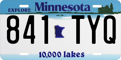 MN license plate 841TYQ
